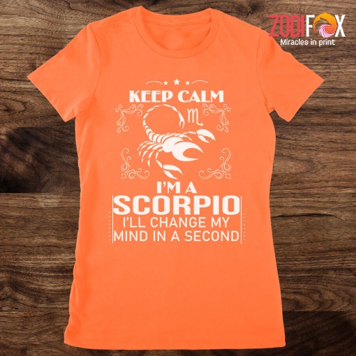 wonderful Keep Calm, I'm A Scorpio Premium T-Shirts