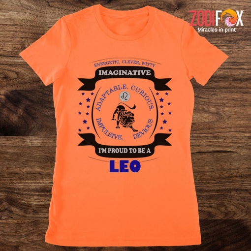 personalised I'm Proud To Be A Leo Premium T-Shirts
