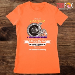 lovely A Fire In My Soul Cancer Premium T-Shirts