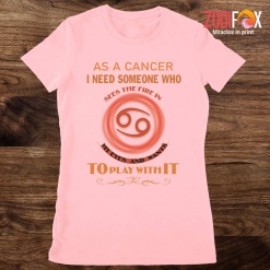 cool Cancer Fire Premium T-Shirts