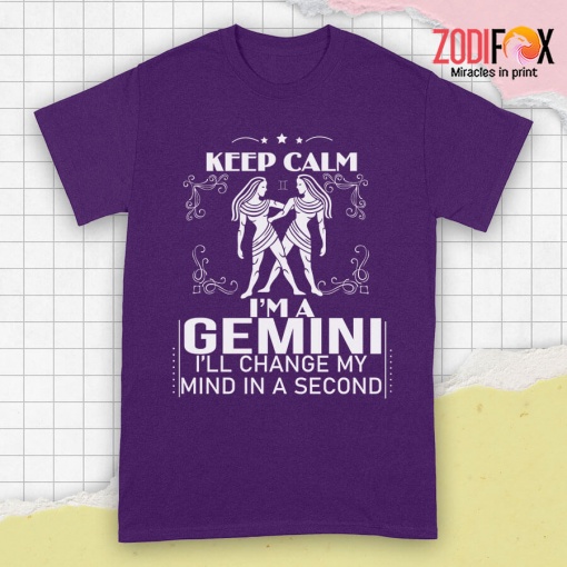 awesome Keep Calm, I'm A Gemini Premium T-Shirts