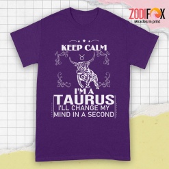 dramatic Keep Calm, I'm A Taurus Premium T-Shirts