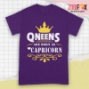 eye-catching Queens Are Born As Capricorn Premium T-Shirts