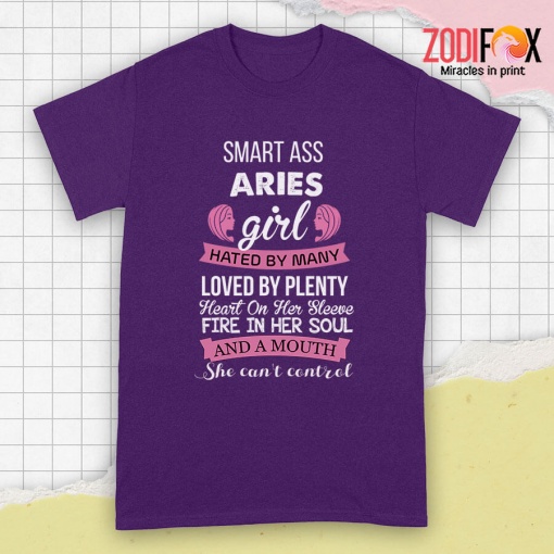 amazing She Can't Control Aries Premium T-Shirts
