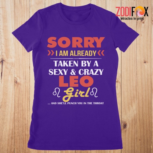 unique A Sexy & Crazy Leo Girl Premium T-Shirts