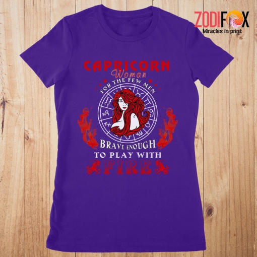funny Play With Fire Capricorn Premium T-Shirts
