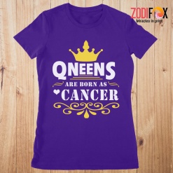 wonderful Queens Are Born As Cancer Premium T-Shirts