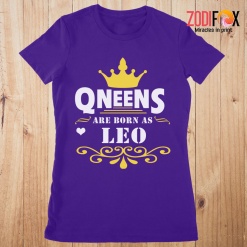 hot Queens Are Born As Leo Premium T-Shirts