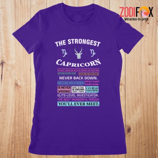 fabulous The Strongest Capricorn Premium T-Shirts