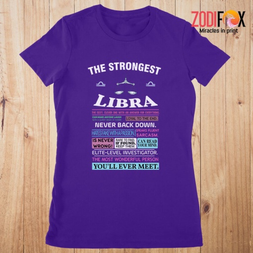 funny The Strongest Libra Premium T-Shirts