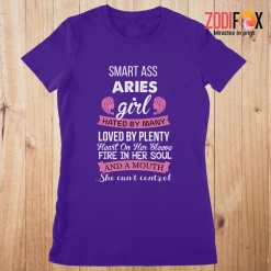 unique She Can't Control Aries Premium T-Shirts