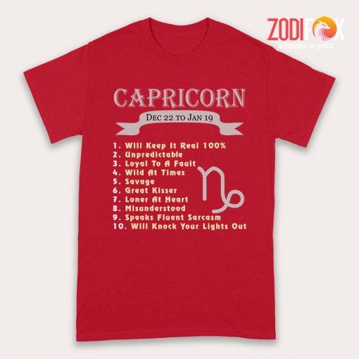 latest Loner At Heart Capricorn Premium T-Shirts
