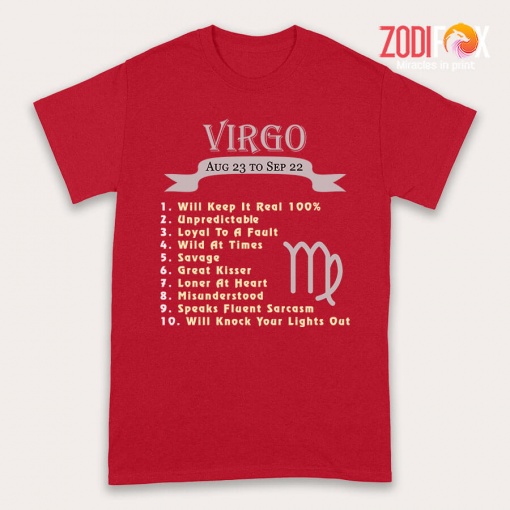 cute Loner At Heart Virgo Premium T-Shirts