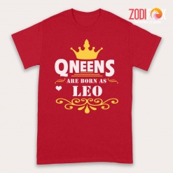 cool Queens Are Born As Leo Premium T-Shirts