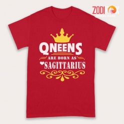 cool Queens Are Born As Sagittarius Premium T-Shirts