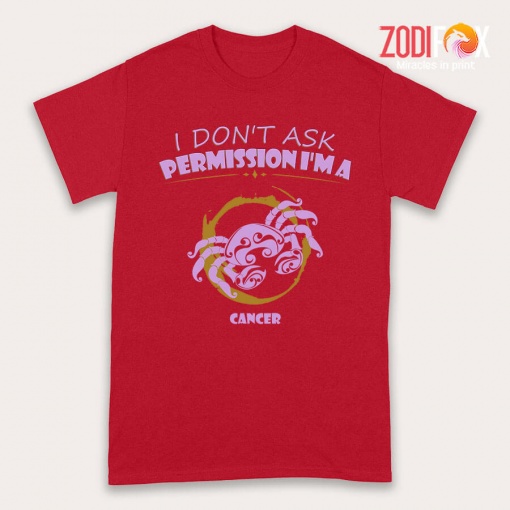 pretty I Don't Ask Permission Cancer Premium T-Shirts