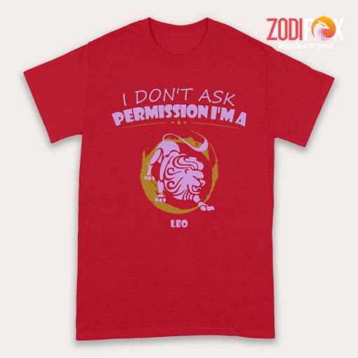 pretty I Don't Ask Permission Leo Premium T-Shirts
