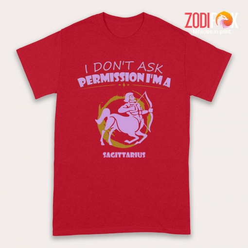 pretty I Don't Ask Permission Sagittarius Premium T-Shirts