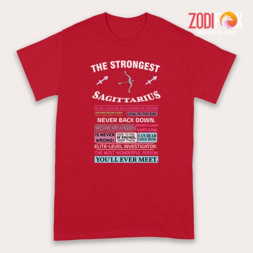 cute The Strongest Sagittarius Premium T-Shirts