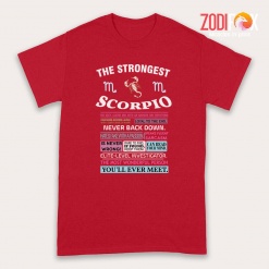 pretty The Strongest Scorpio Premium T-Shirts