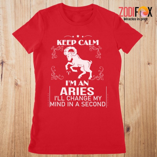 funny Keep Calm, I'm An Aries Premium T-Shirts