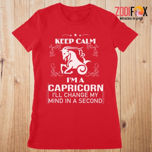 unique Keep Calm, I'm A Capricorn Premium T-Shirts