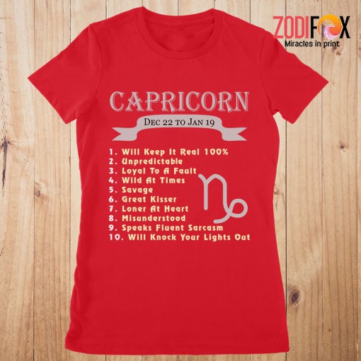 zz8 Loner At Heart Capricorn Premium T-Shirts