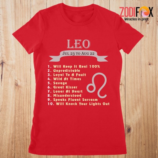 lovely Loner At Heart Leo Premium T-Shirts