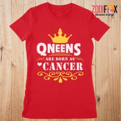 dramatic Queens Are Born As Cancer Premium T-Shirts