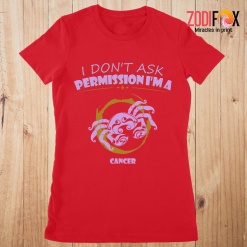 lovely I Don't Ask Permission Cancer Premium T-Shirts