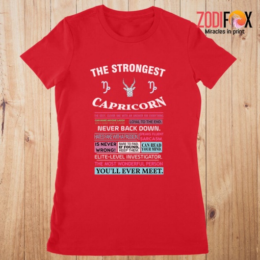 high quality The Strongest Capricorn Premium T-Shirts