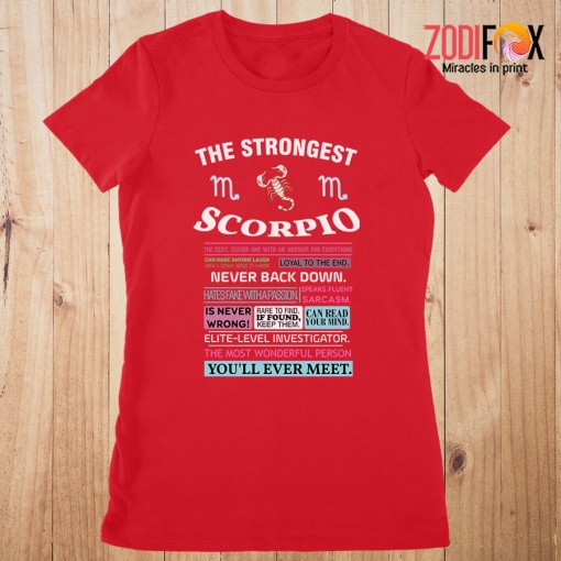 beautiful The Strongest Scorpio Premium T-Shirts