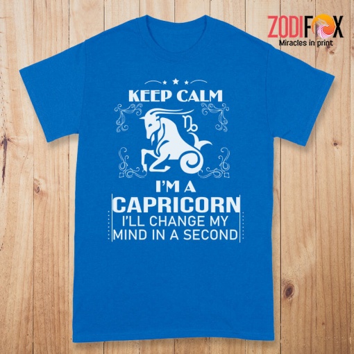 pretty Keep Calm, I'm A Capricorn Premium T-Shirts