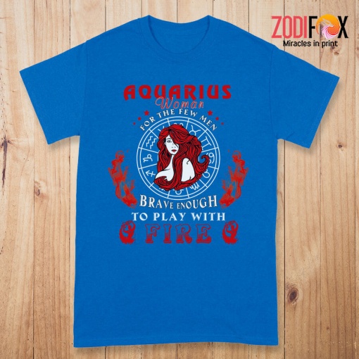 cute Play With Fire Aquarius Premium T-Shirts