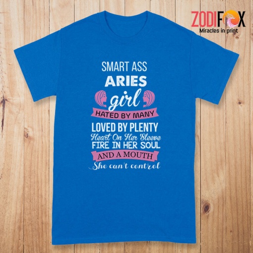 pretty She Can't Control Aries Premium T-Shirts