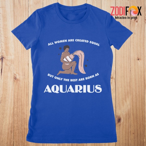 lovely Aquarius Women Premium T-Shirts