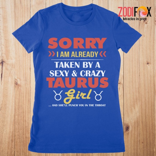 high quality A Sexy & Crazy Taurus Girl Premium T-Shirts