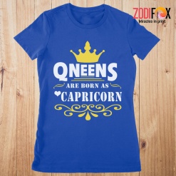 high quality Queens Are Born As Capricorn Premium T-Shirts