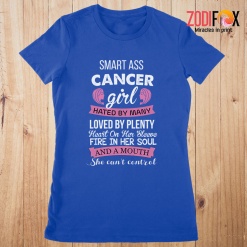 lovely She Can't Control Cancer Premium T-Shirts
