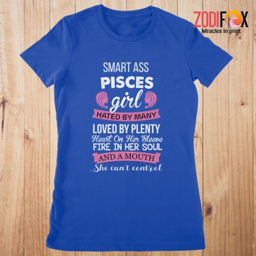 beautiful She Can't Control Pisces Premium T-Shirts