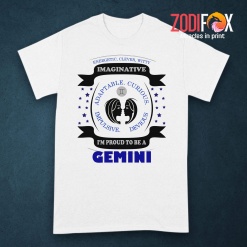nice I'm Proud To Be A Gemini Premium T-Shirts