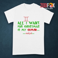 latest I Want For Christmas Is My Gemini Premium T-Shirts