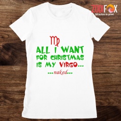 lovely I Want For Christmas Is My Virgo Premium T-Shirts