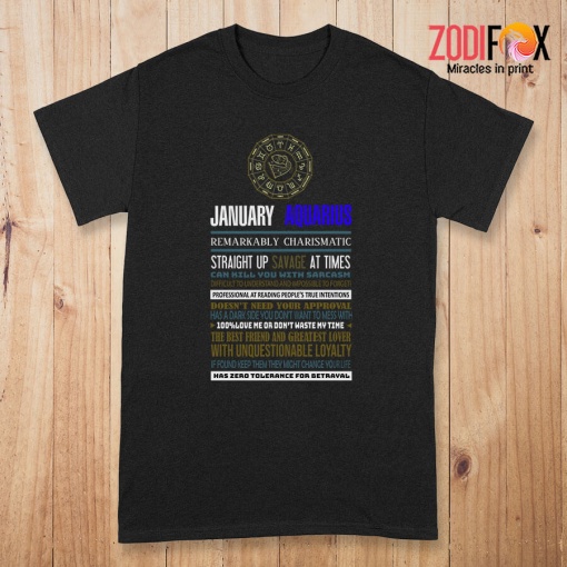 nice January Aquarius Remarkably Premium T-Shirts