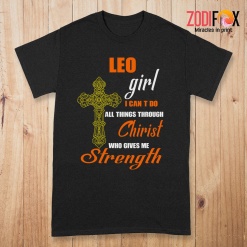 interested Leo Girl I Can Do All Things Premium T-Shirts