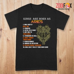 nice Kings Are Born As Aries Premium T-Shirts