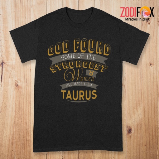 nice The Strongest Women Taurus Premium T-Shirts