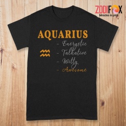 nice Aquarius Talkative Premium T-Shirts - AQUARIUSPT0300