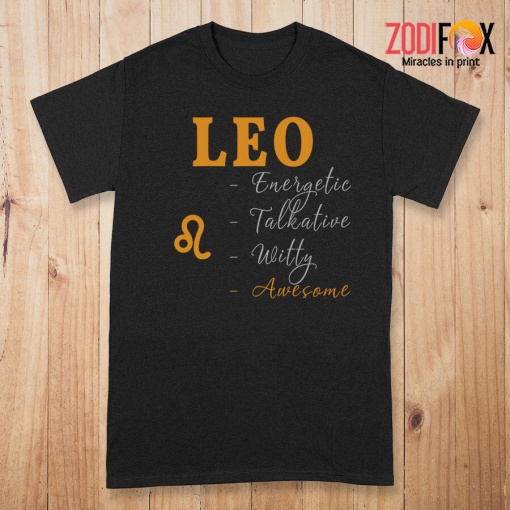 great Leo Energetic Talkative Premium T-Shirts