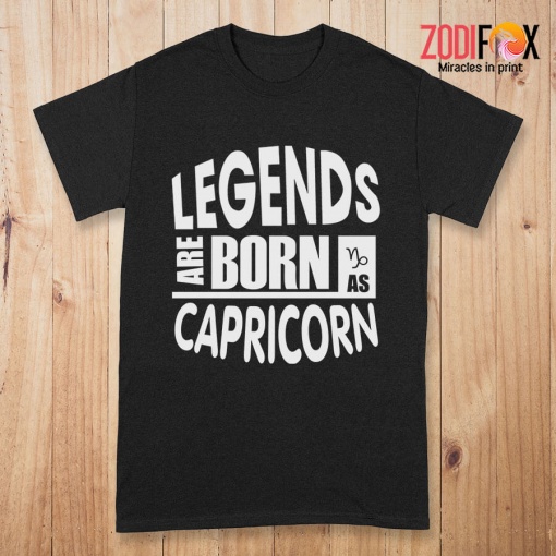 wonderful Legends Are Born As Capricorn Premium T-Shirts